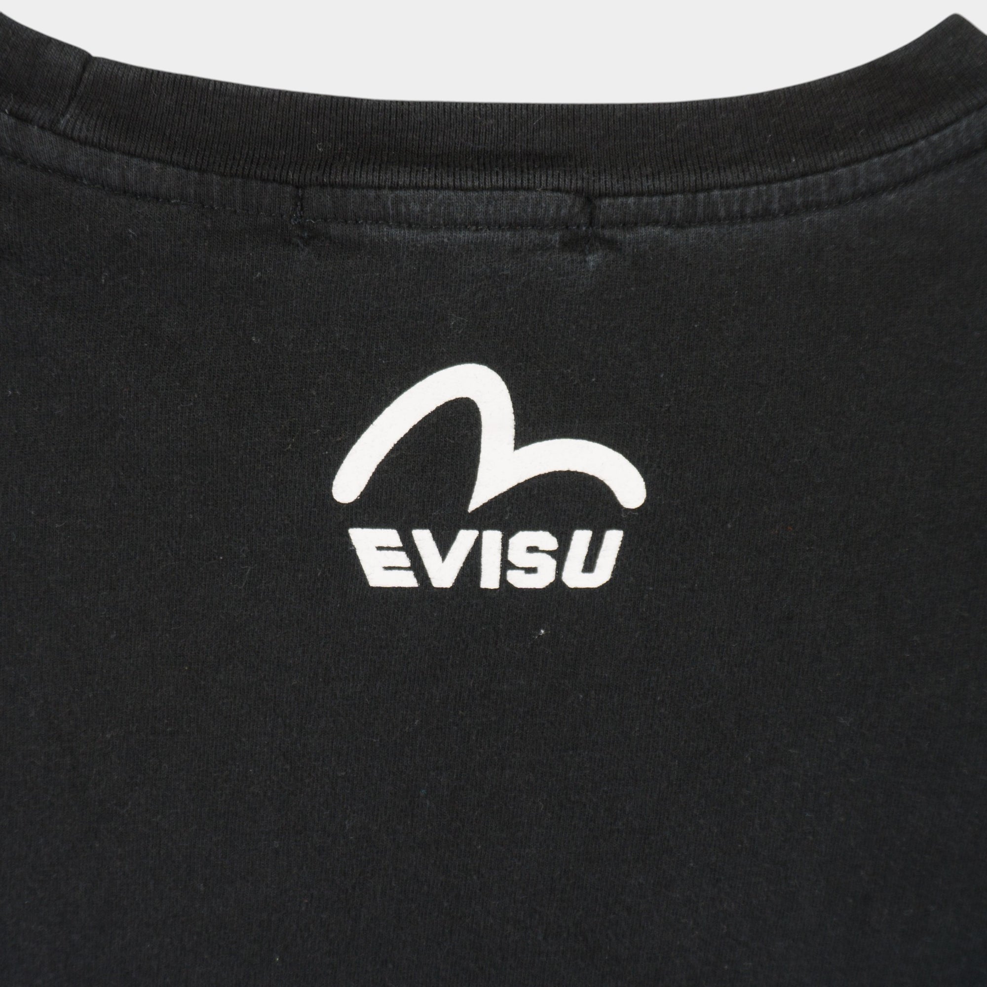 Evisu Винтидж Черна Тениска