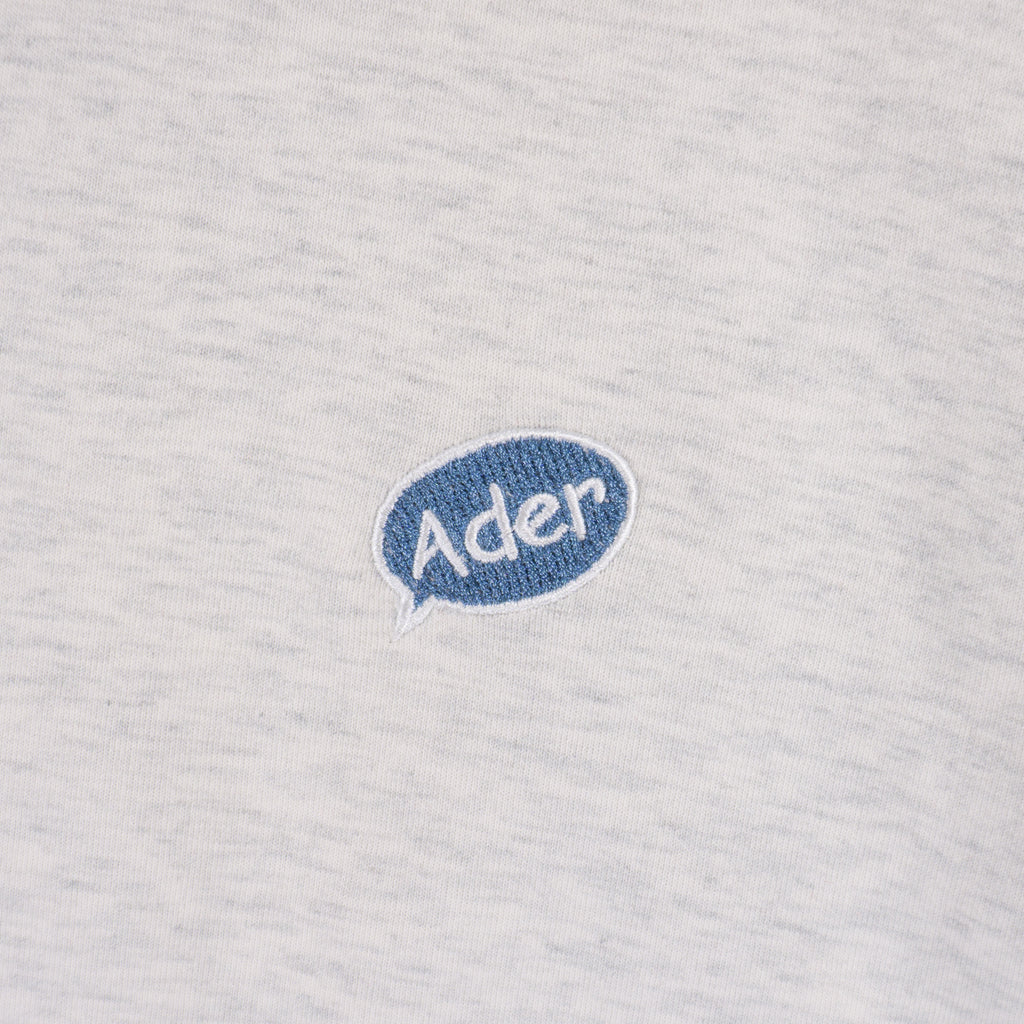 ADER ERROR Сива Тениска с Бродерия
