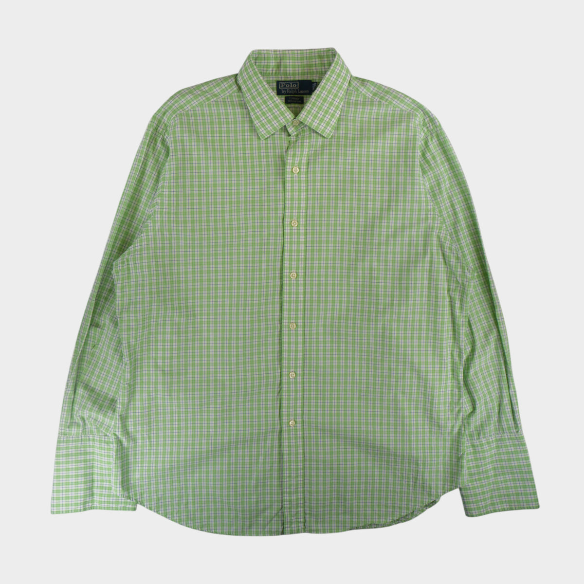 Polo Ralph Lauren Зелена Карирана Риза с Дълъг Ръкав