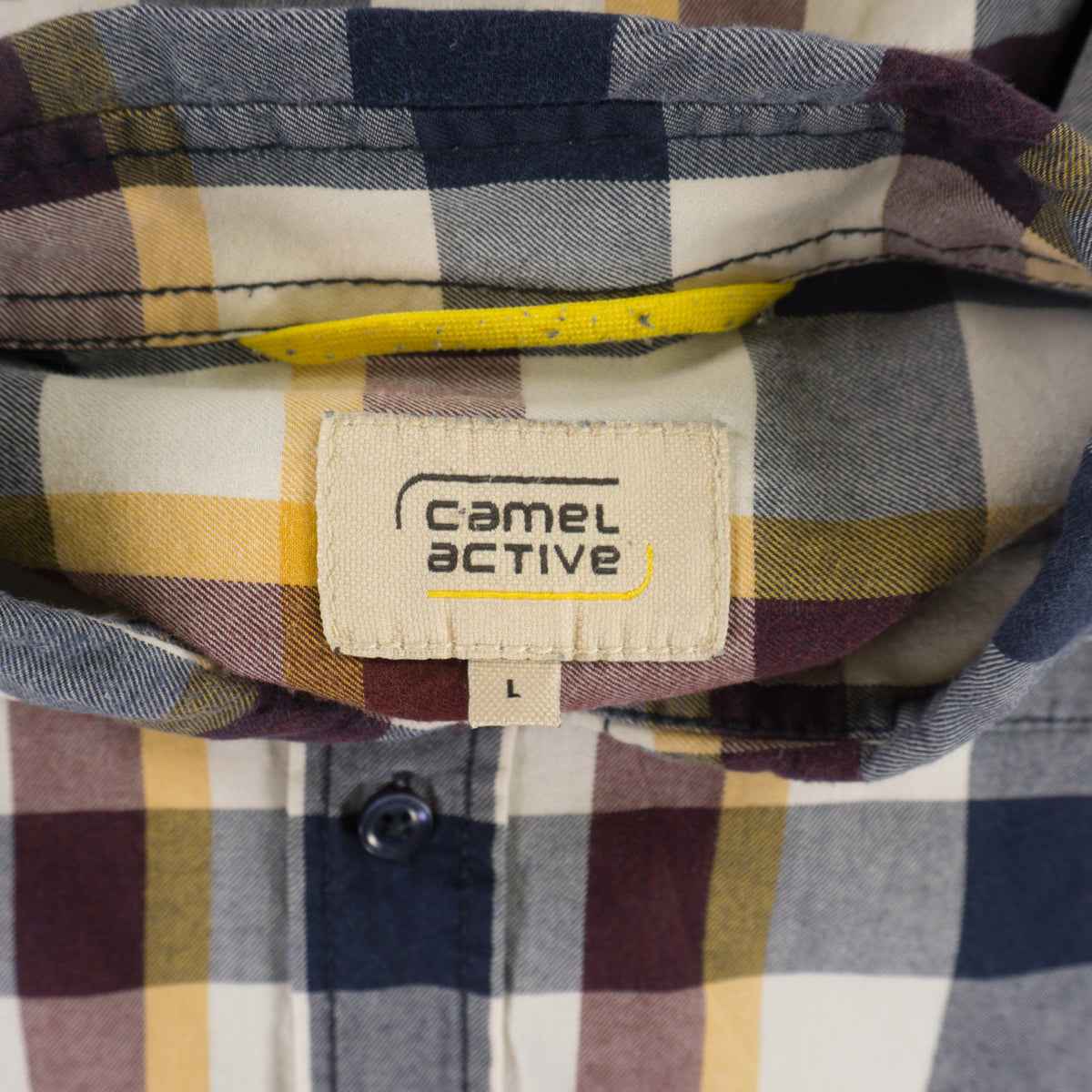 Camel Active Карирана Риза с Дълъг Ръкав