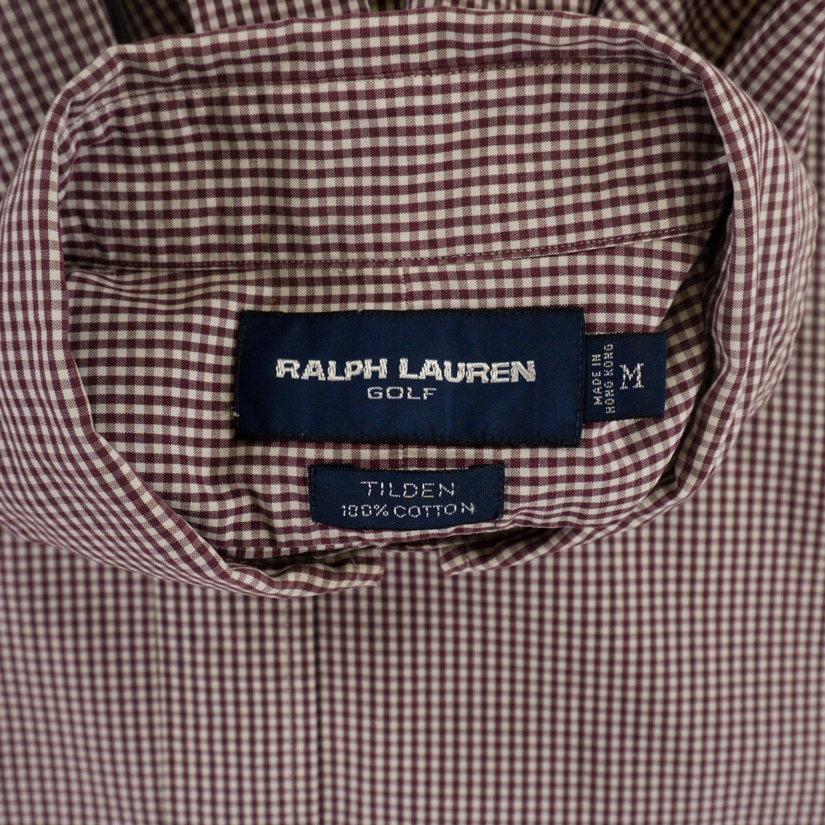 Ralph Lauren Golf Винтидж 2000-те Карирана Риза с Дълъг Ръкав