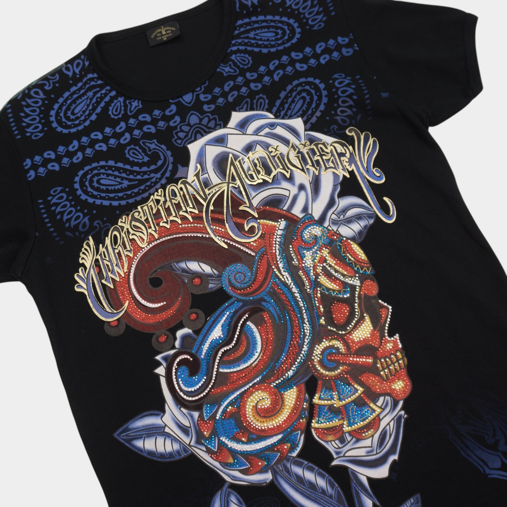 Christian Audigier Y2K Тениска с Графика