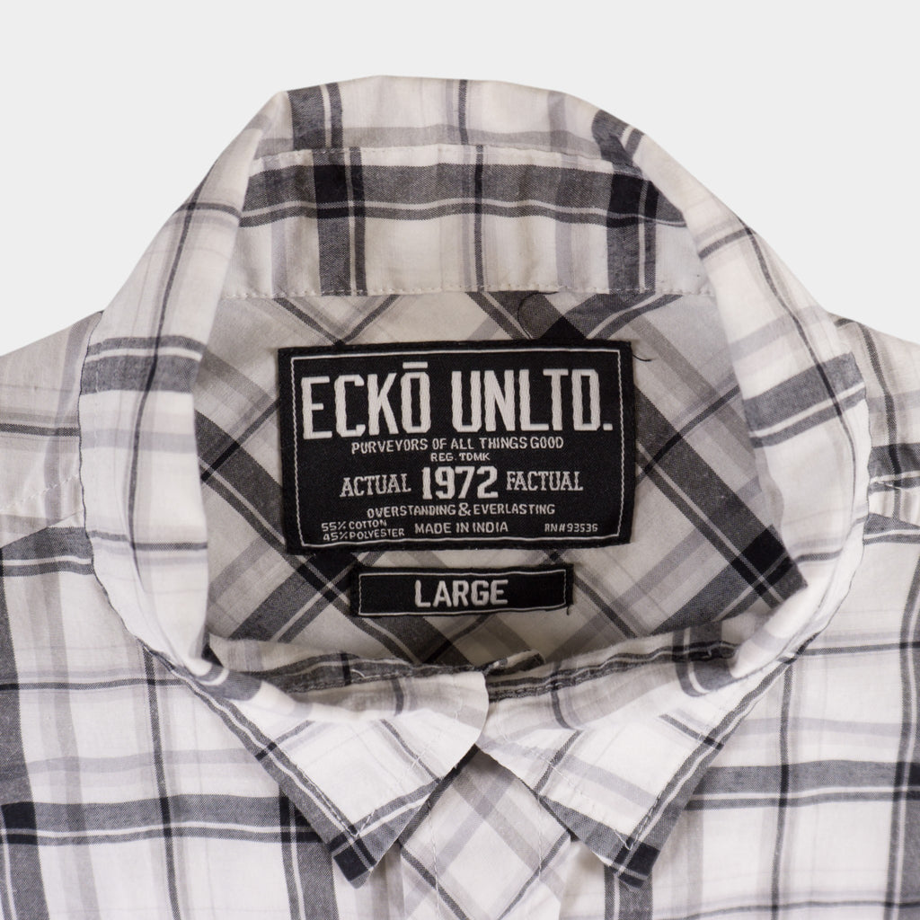 Ecko Unltd Карирана Риза с Къс Ръкав
