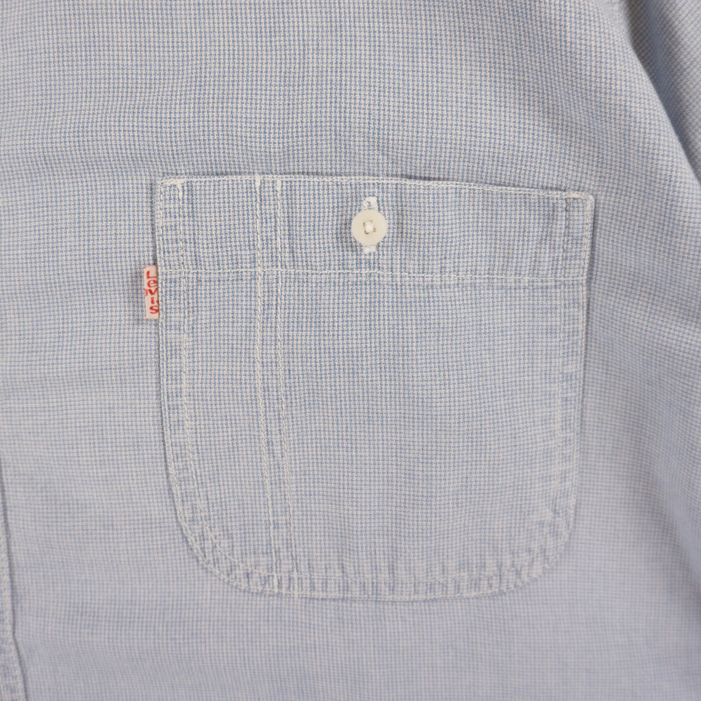 Levi's Винтидж Синя Риза с Къс Ръкав