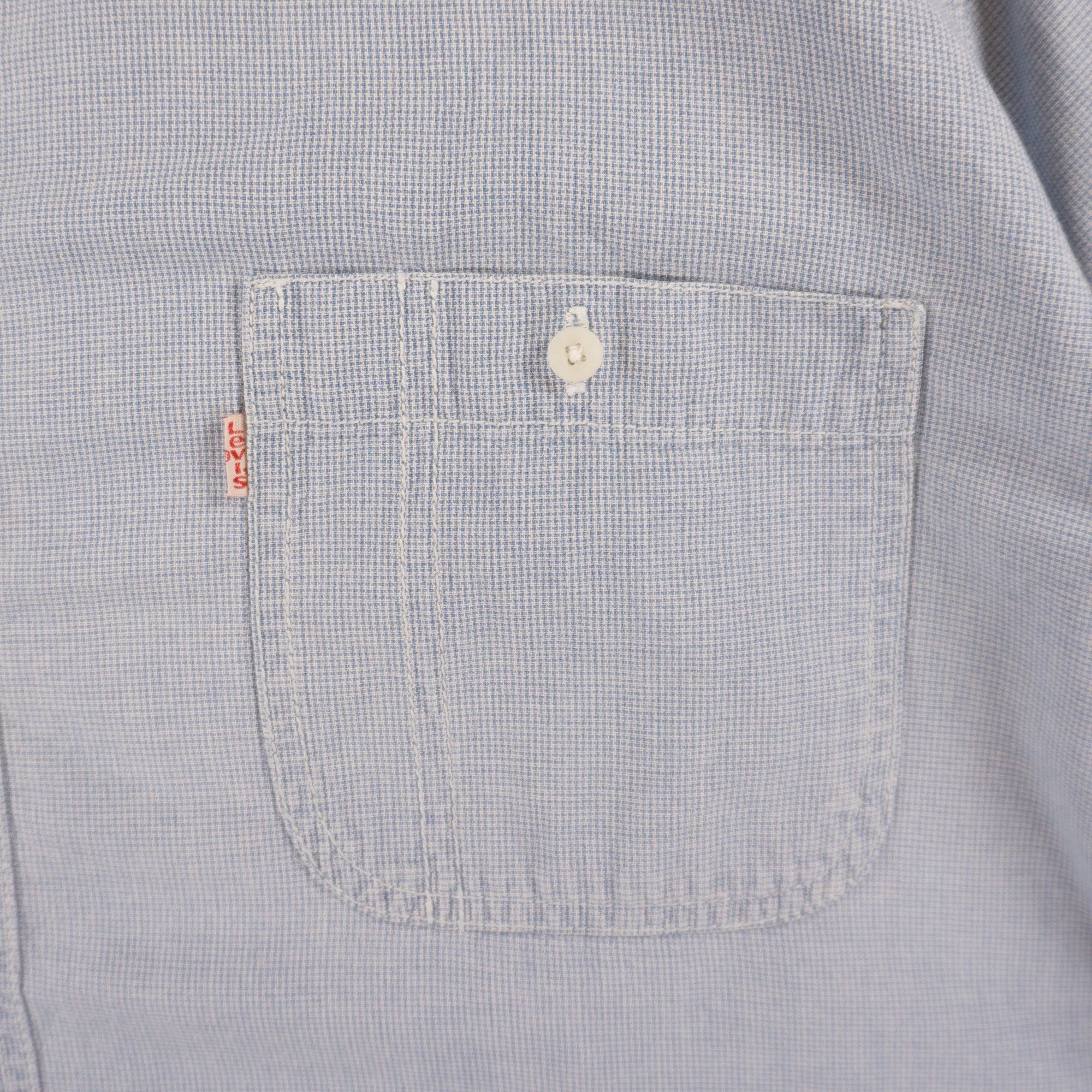Levi's Винтидж Синя Риза с Къс Ръкав