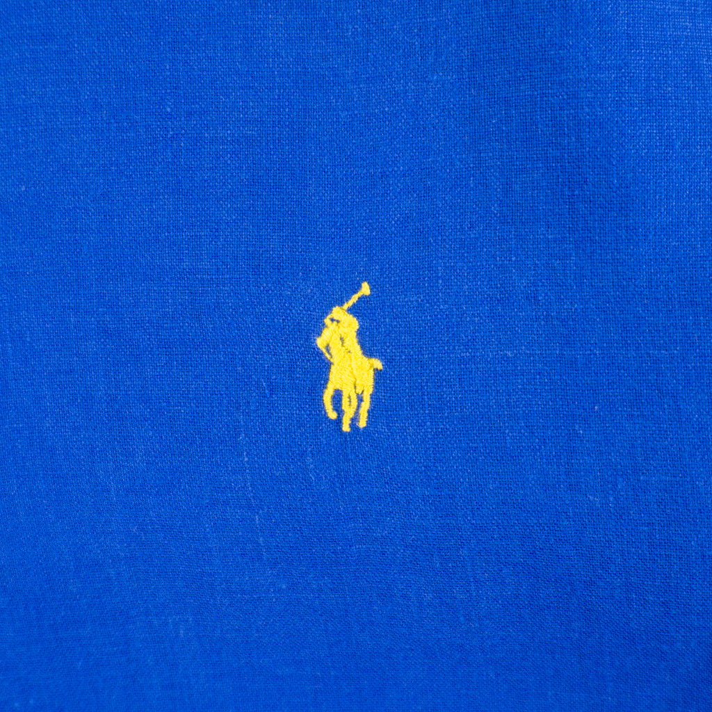 Polo Ralph Lauren Синя Ленена Риза с Дълъг Ръкав