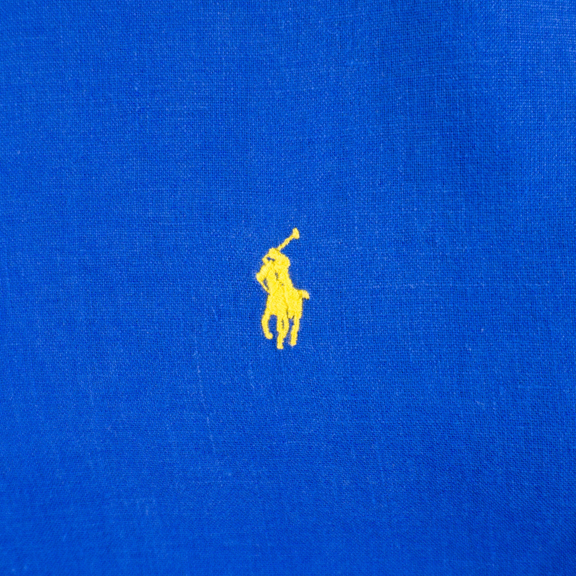 Polo Ralph Lauren Синя Ленена Риза с Дълъг Ръкав