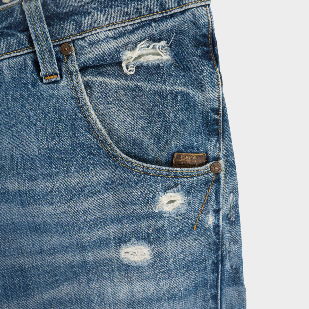 G-Star Raw ARC 3D Tapered Distressed Сини Дънки