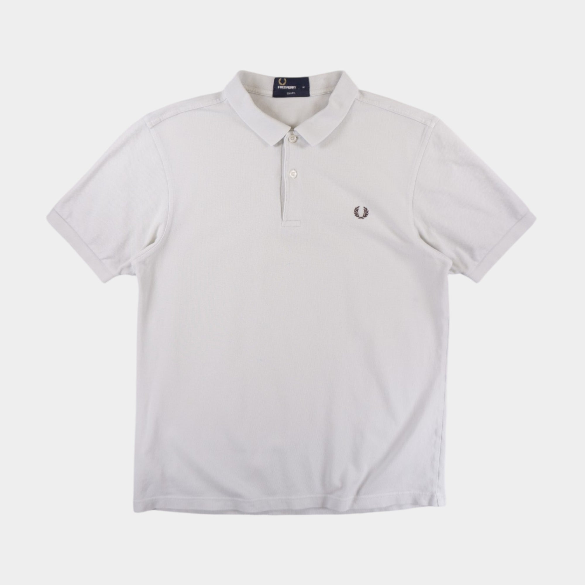 Fred Perry Бяла Тениска с Яка