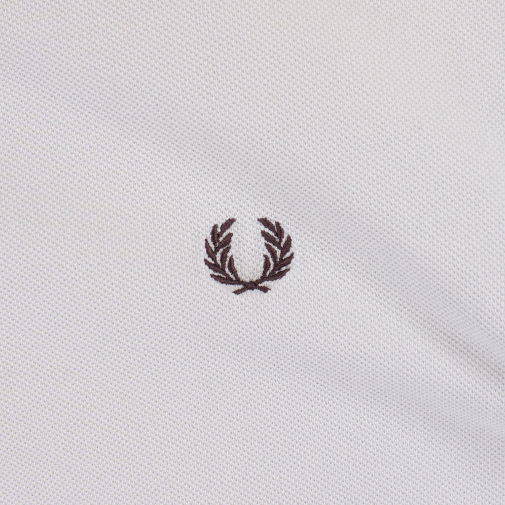 Fred Perry Бяла Тениска с Яка
