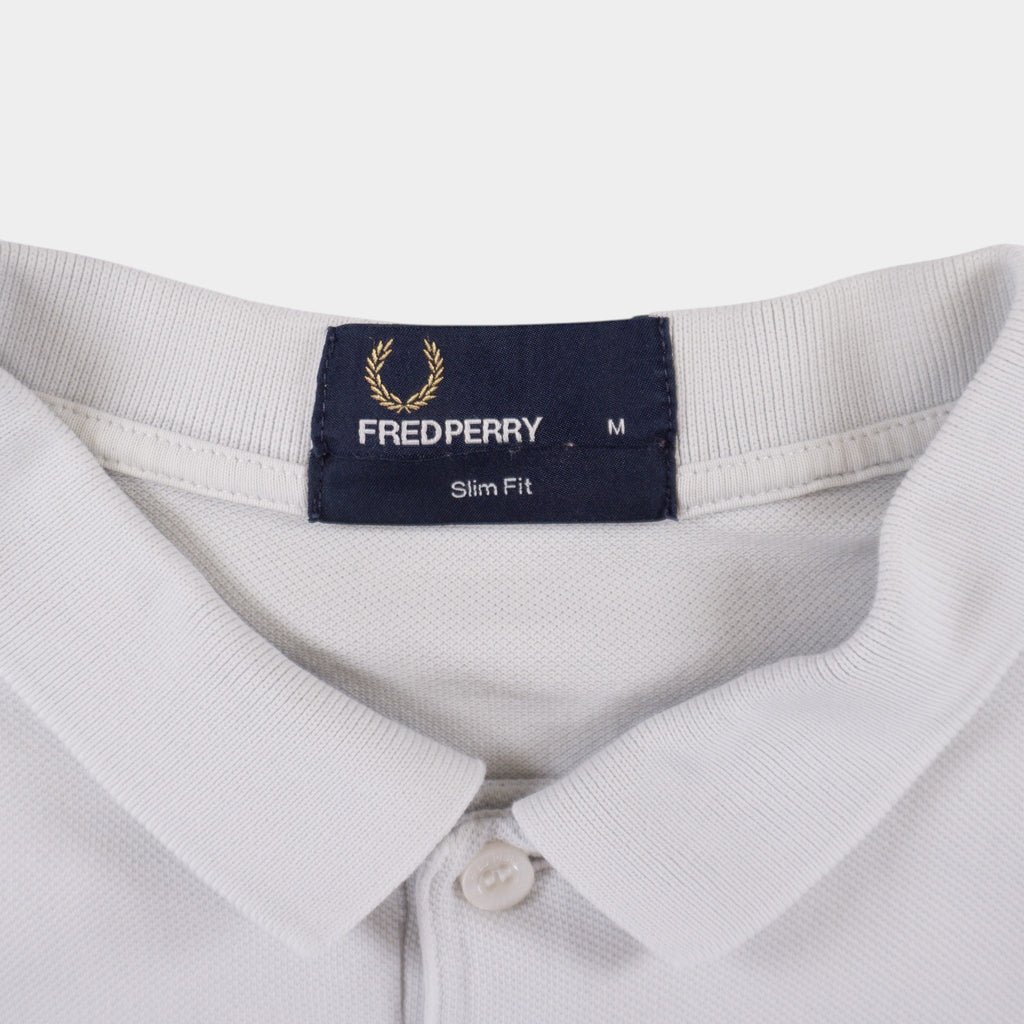 Fred Perry Бяла Тениска с Яка