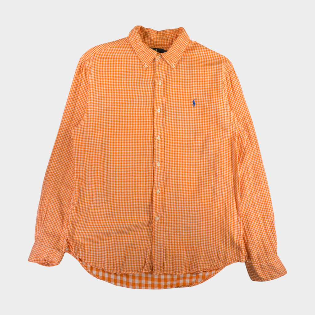 Polo Ralph Lauren Винтидж 2000-те Оранжева Карирана Риза