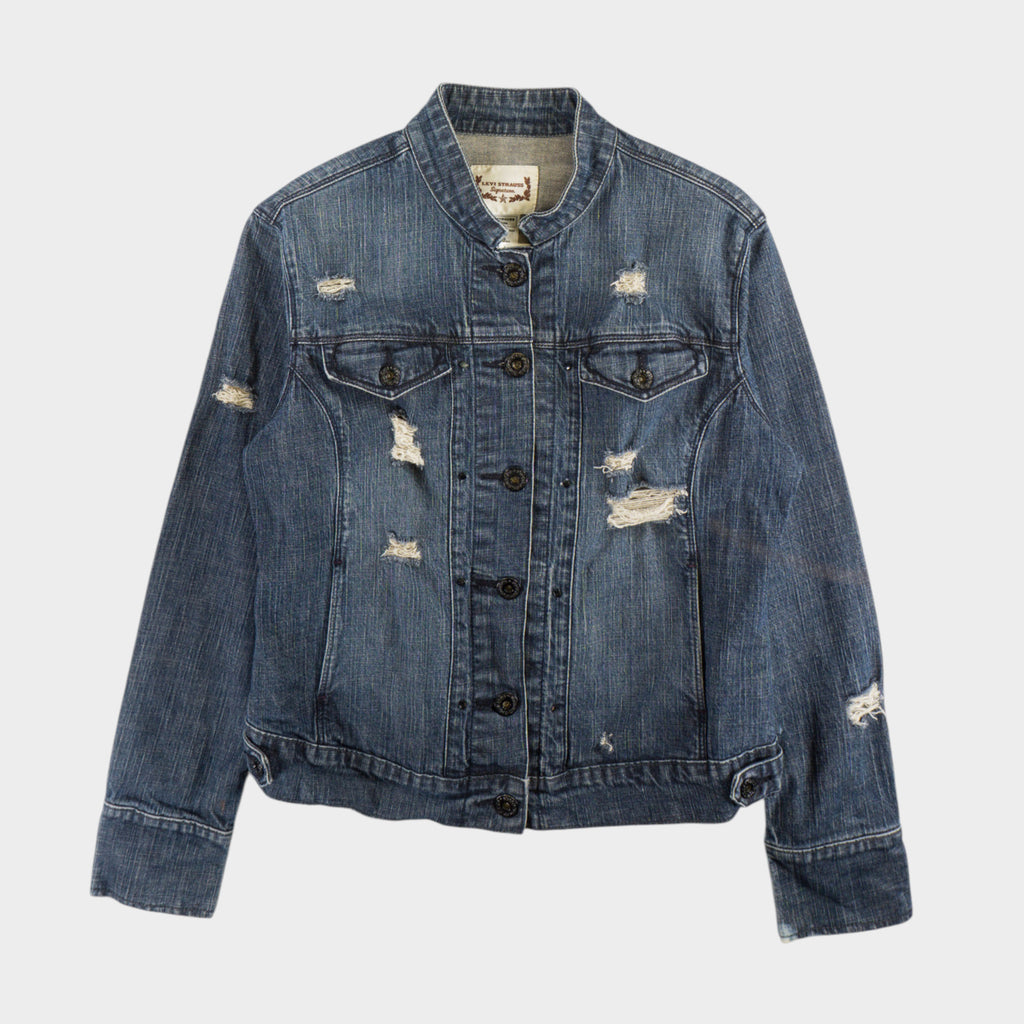 Levi’s Винтидж 2000-те Distressed Синьо Дънково Яке