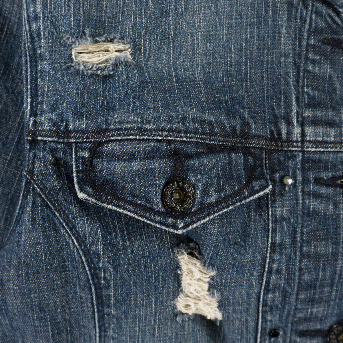 Levi’s Винтидж 2000-те Distressed Синьо Дънково Яке