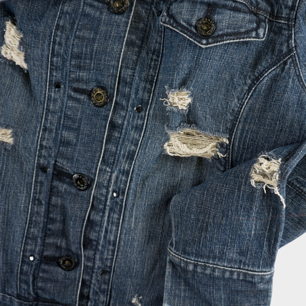 Levi’s Винтидж 2000-те Distressed Синьо Дънково Яке
