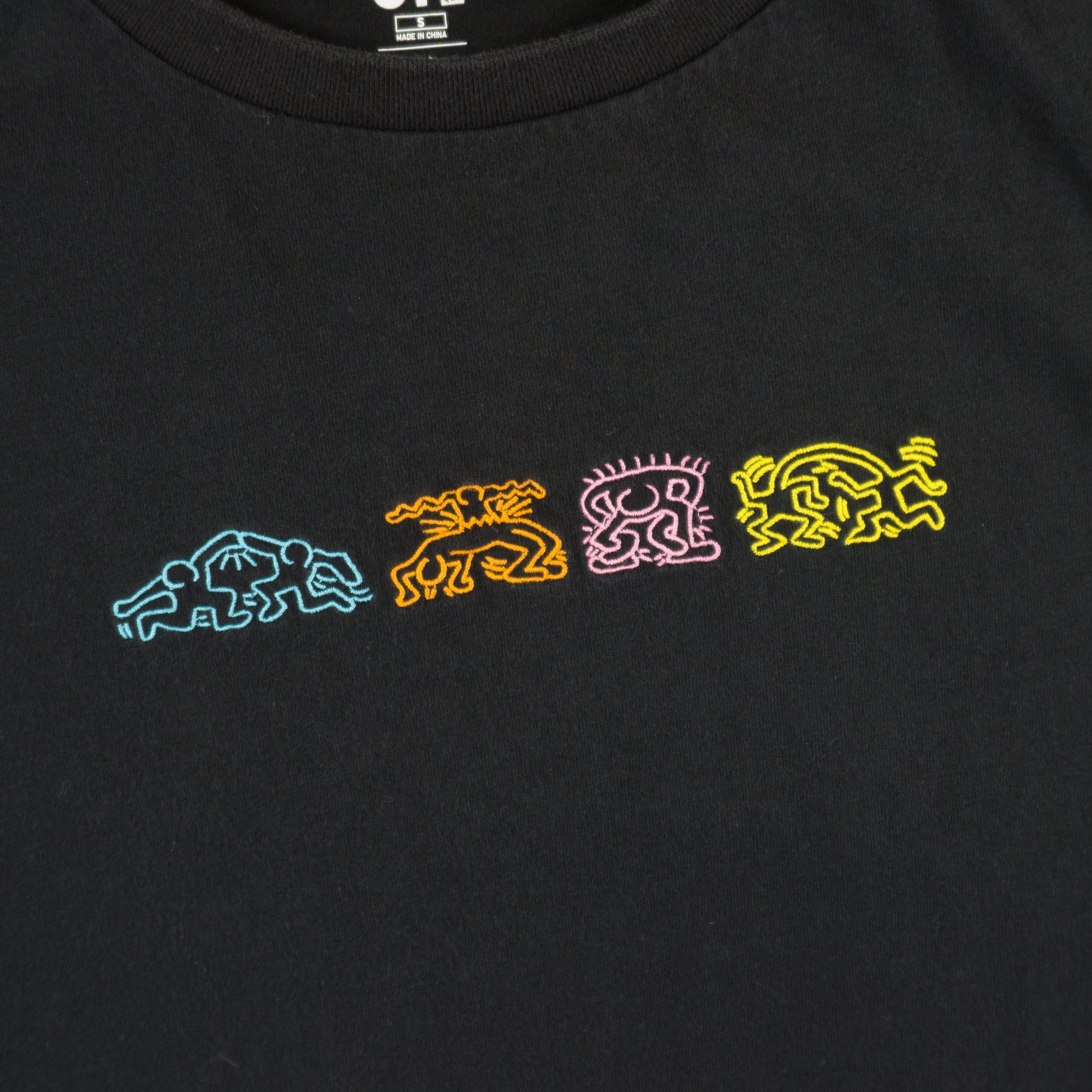 Uniqlo X Keith Haring Черна Тениска