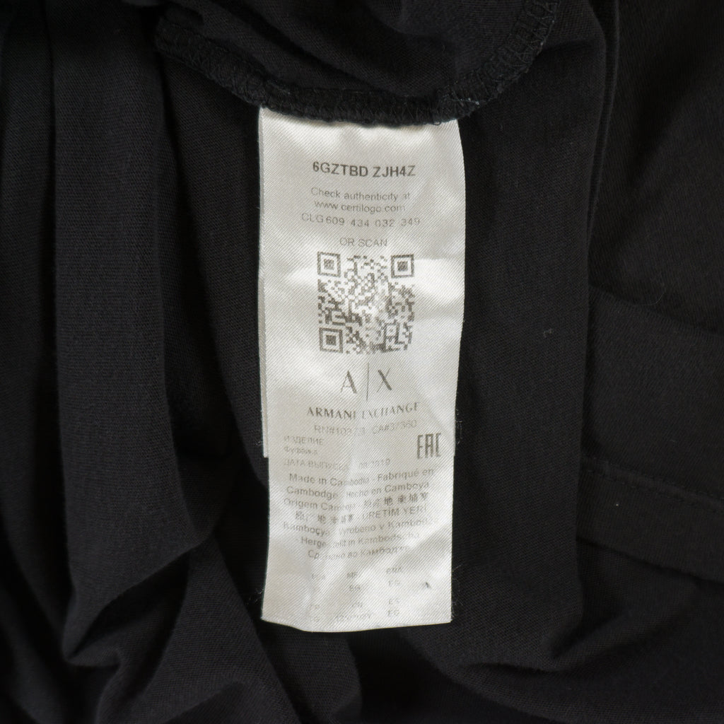 Armani Exchange Черна Тениска