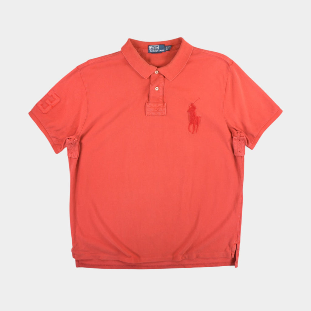 Polo Ralph Lauren Винтидж Червена Тениска с Яка