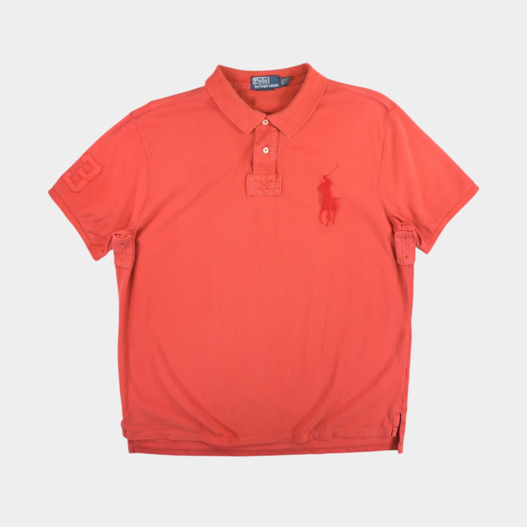 Polo Ralph Lauren Винтидж Червена Тениска с Яка