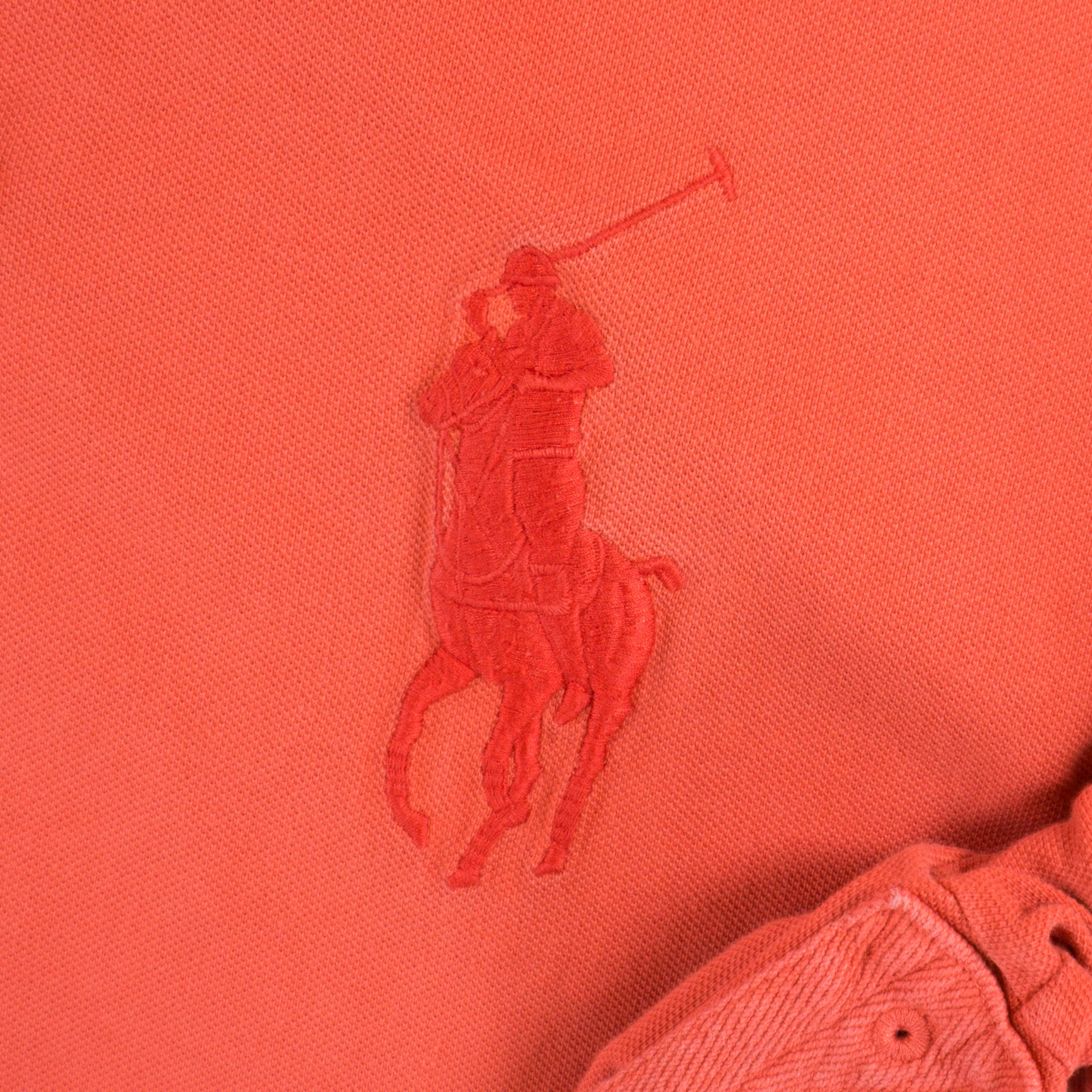 Polo Ralph Lauren Винтидж Червена Тениска с Яка