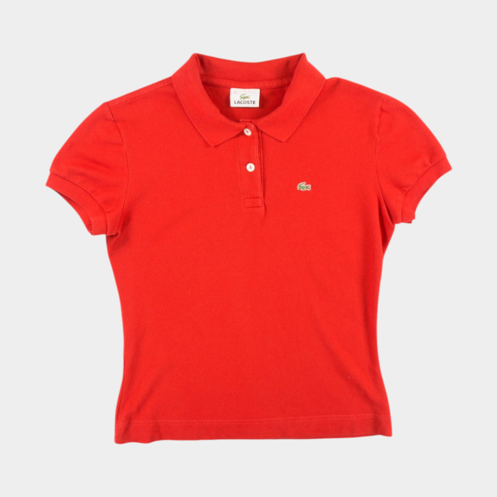 Lacoste Червена Тениска с Яка