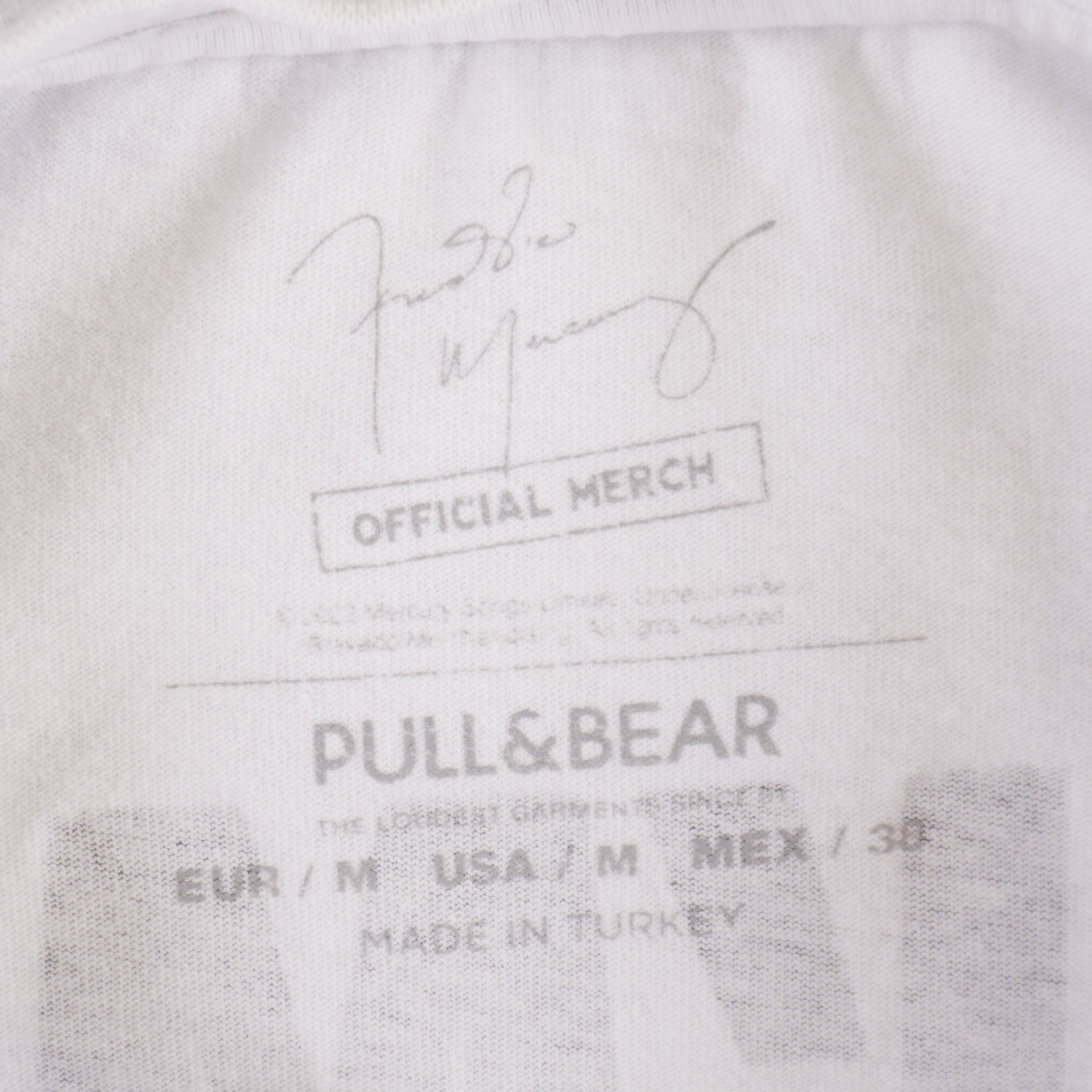 Pull & Bear X Freddie Mercury Бяла Тениска с Графика