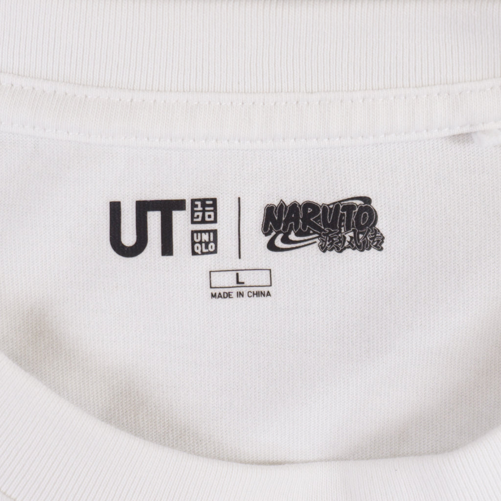 Uniqlo X Naruto Бяла Тениска с Графика