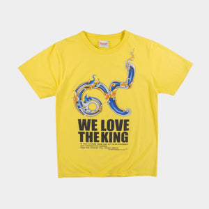 Thanabat We Love The King Винтидж Жълта Тениска с Графика от 2006г