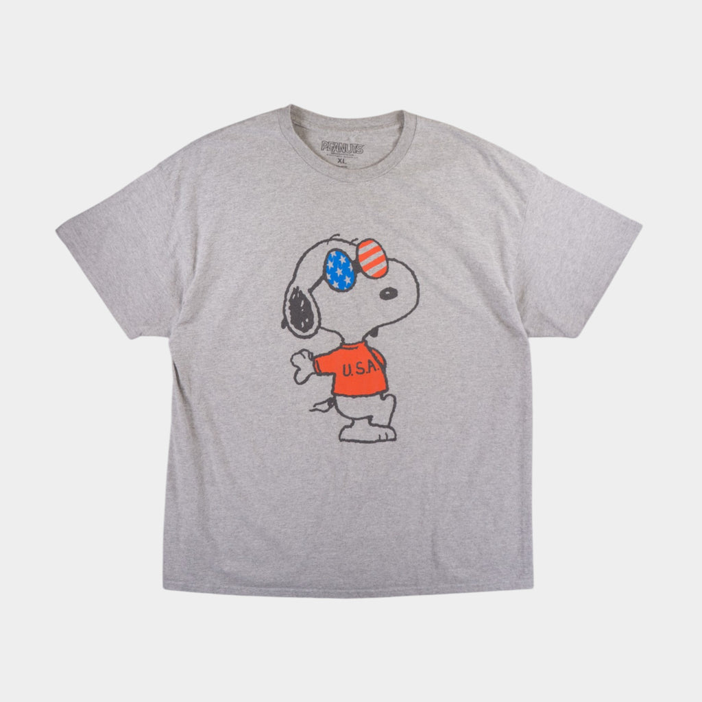Peanuts Сива Тениска с Графика