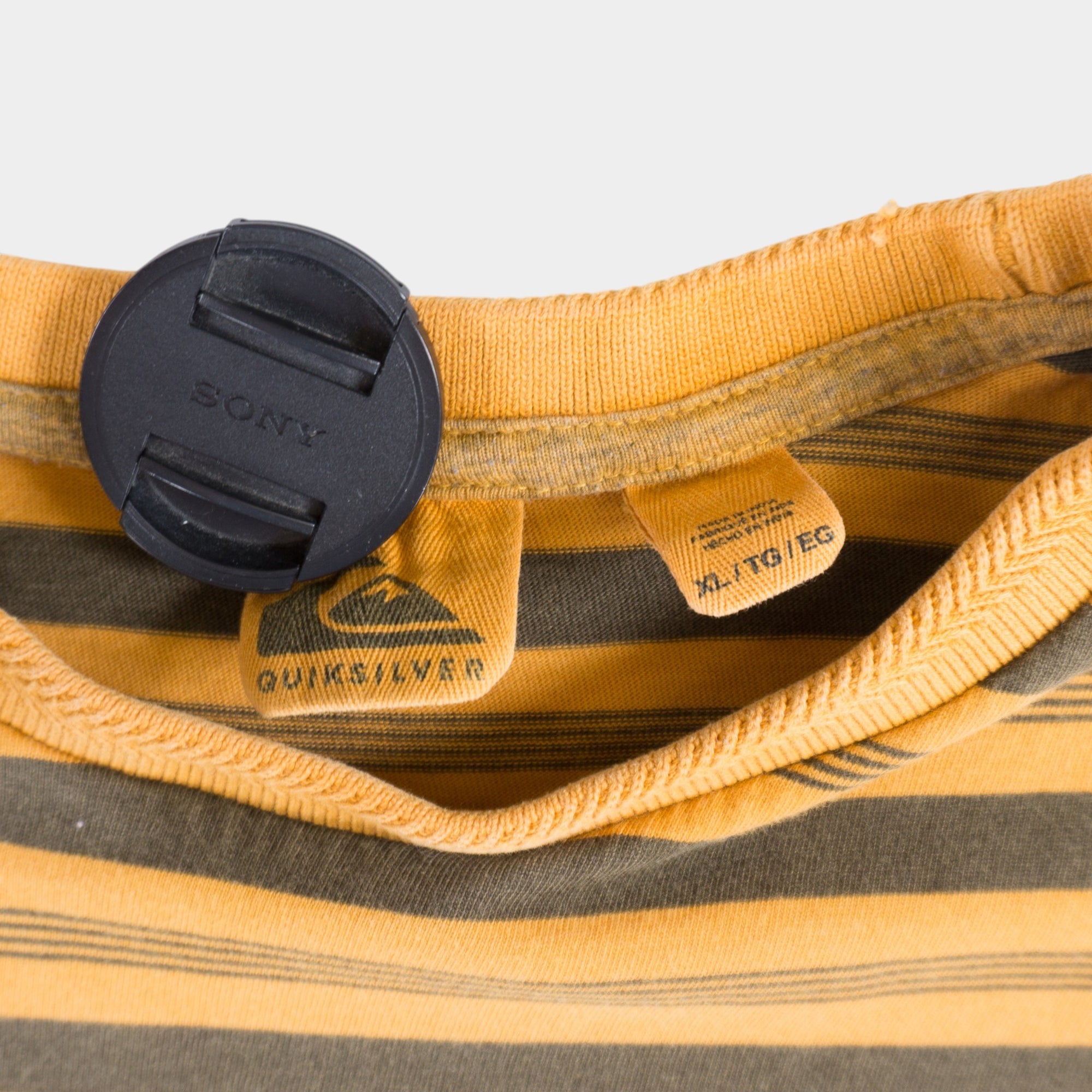 Quiksilver Оранжева Раирана Тениска