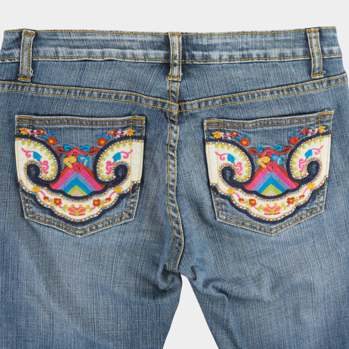Nice Denim Винтидж 2000-те Бродирани Сини Дънки