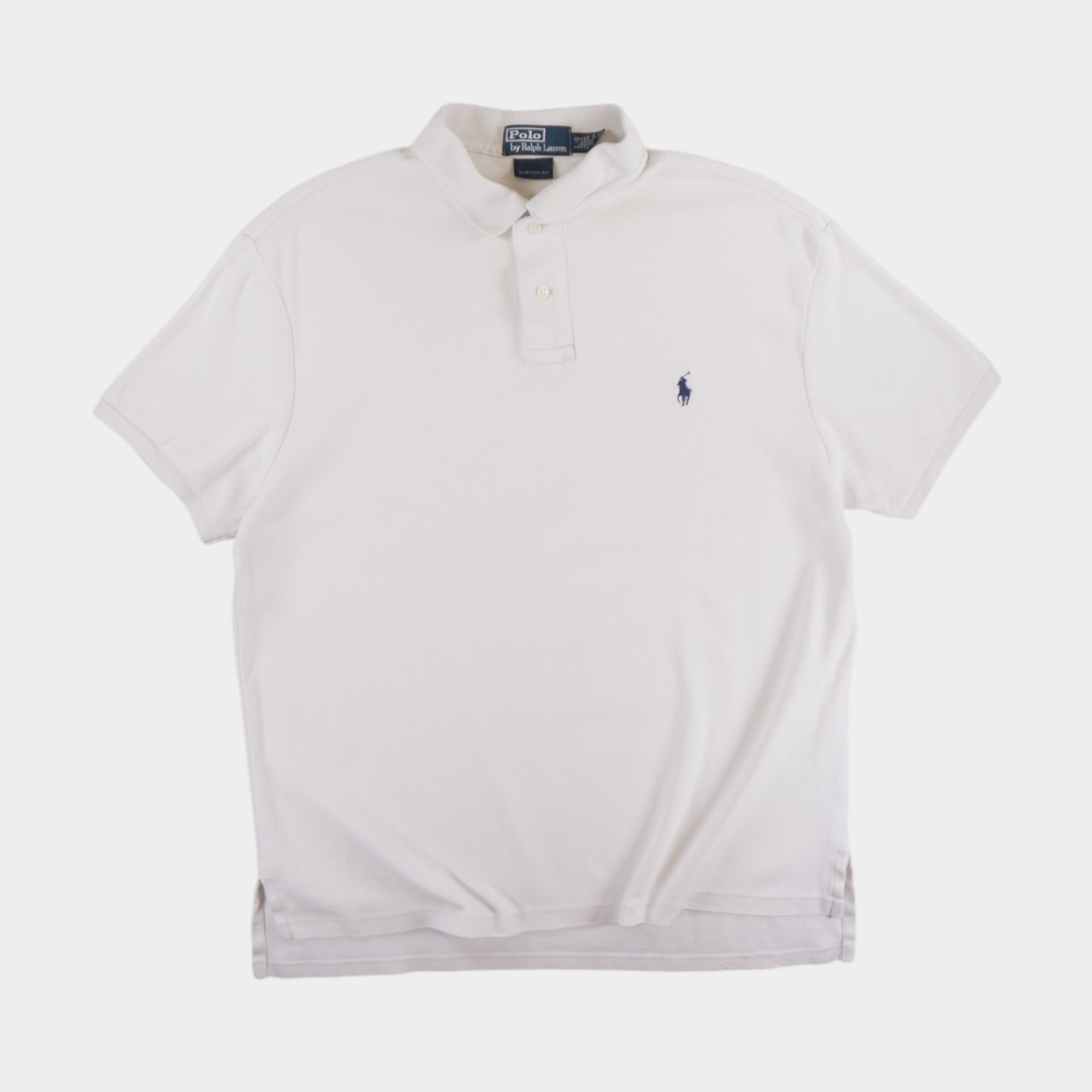 Polo Ralph Lauren Винтидж Бяла Тениска с Яка