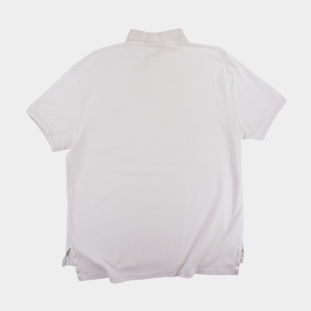 Polo Ralph Lauren Винтидж Бяла Тениска с Яка