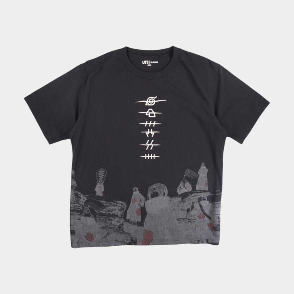 Uniqlo X Naruto Черна Тениска с Графика