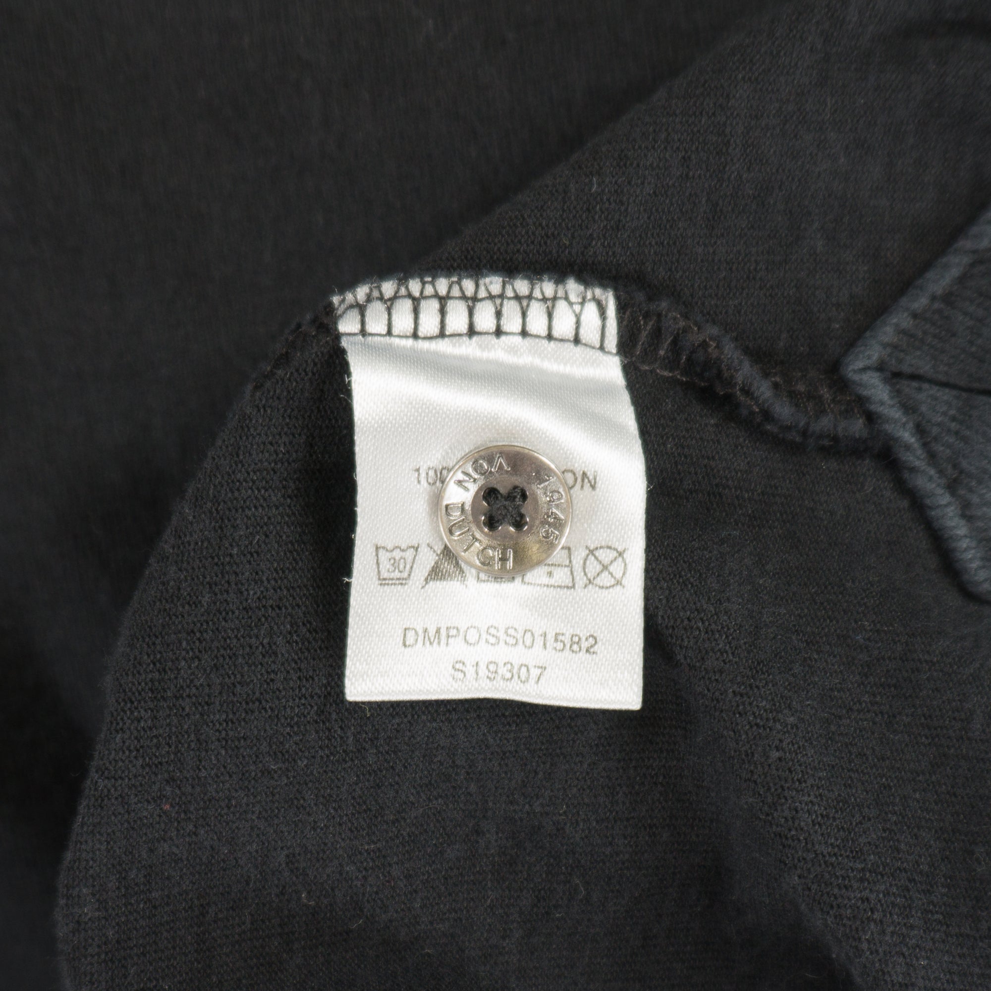 Von Dutch Черна Тениска с Яка