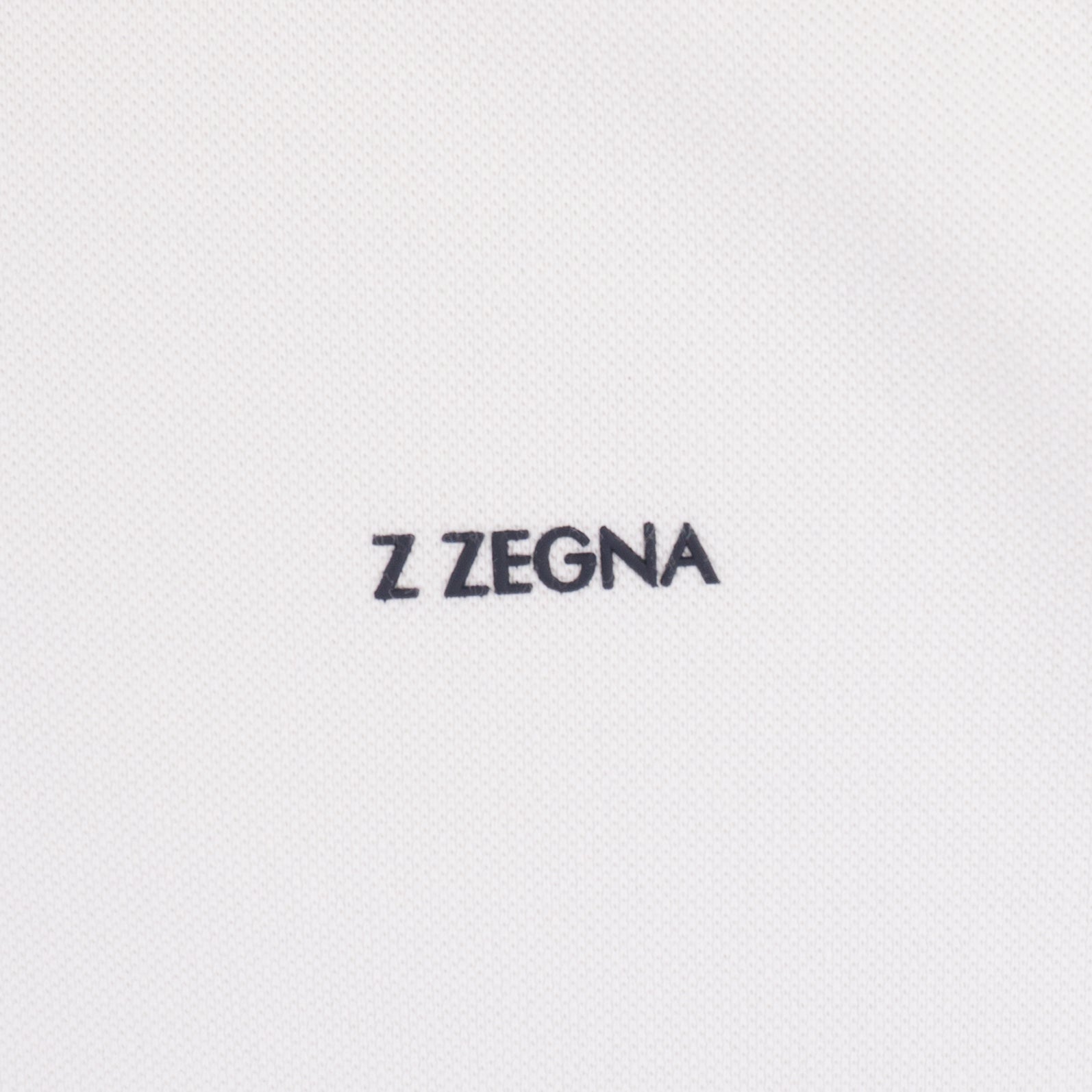 Z Zegna Бяла Тениска с Яка