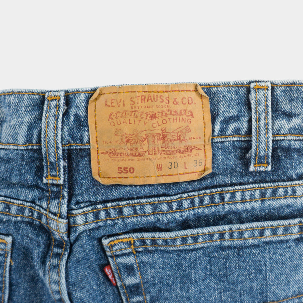 Levi’s 550 Винтидж 90-те Acid Wash Сини Дънки