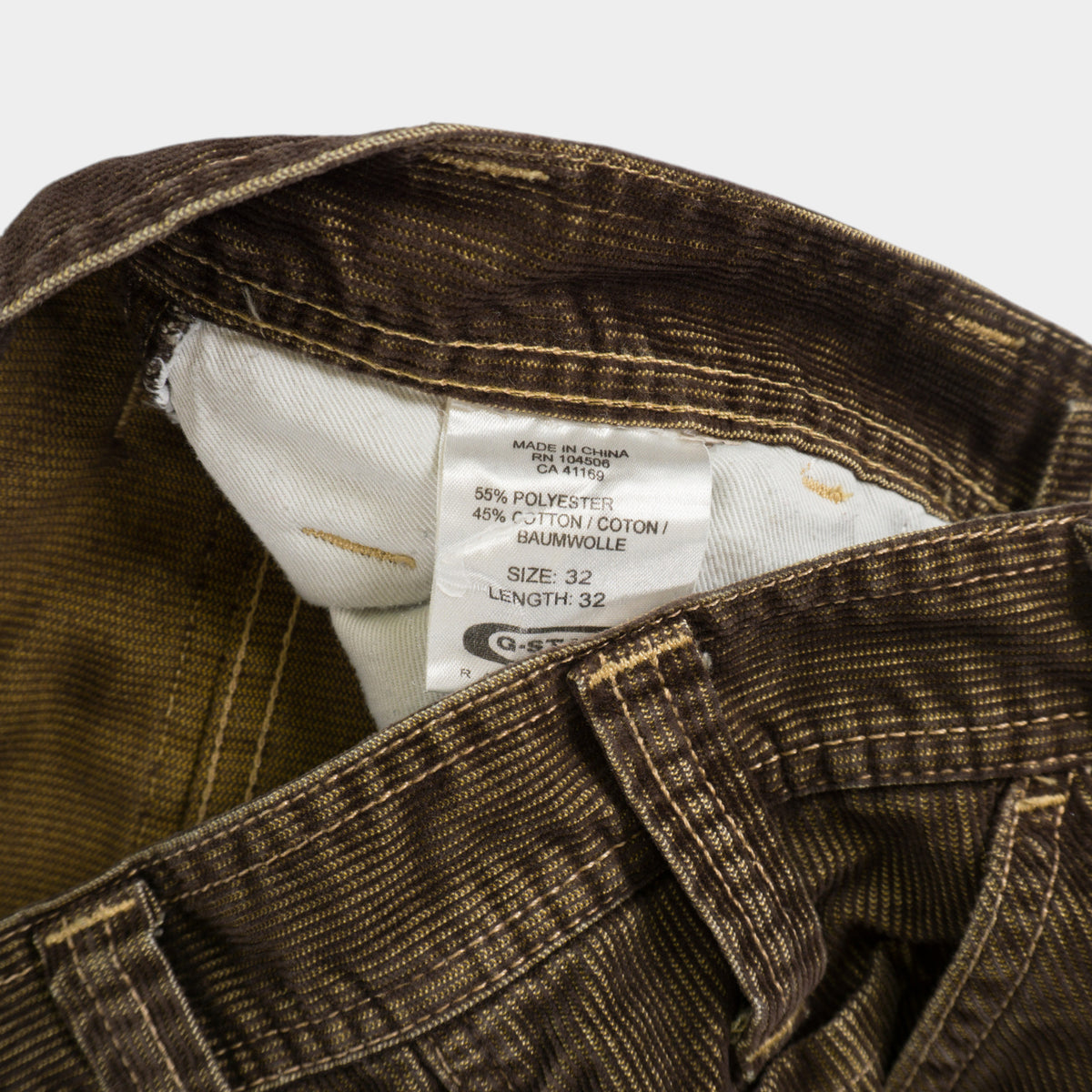 G-Star Raw Винтидж 2000-те Кафяви Джинсови Панталони