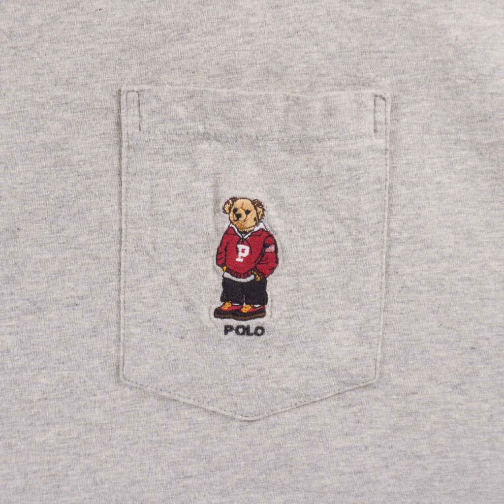 Polo Ralph Lauren Винтидж Сива Единичен Шев Тениска