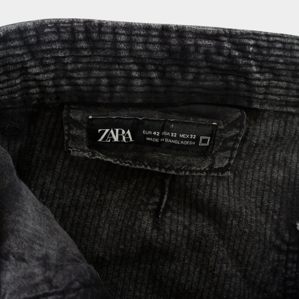 Zara Acid Wash Сиви Джинсови Панталони
