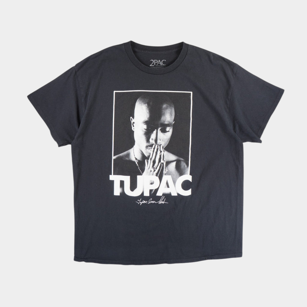 2Pac Черна Тениска с Графика