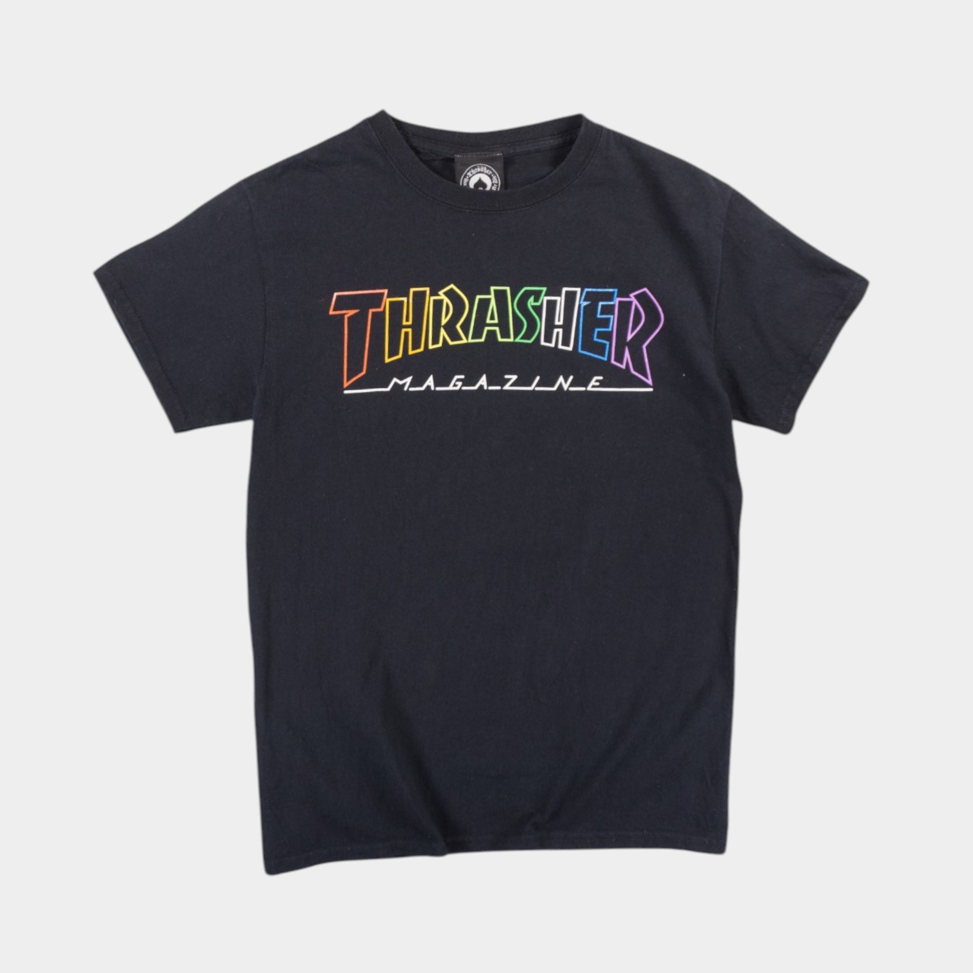 Thrasher Черна Тениска