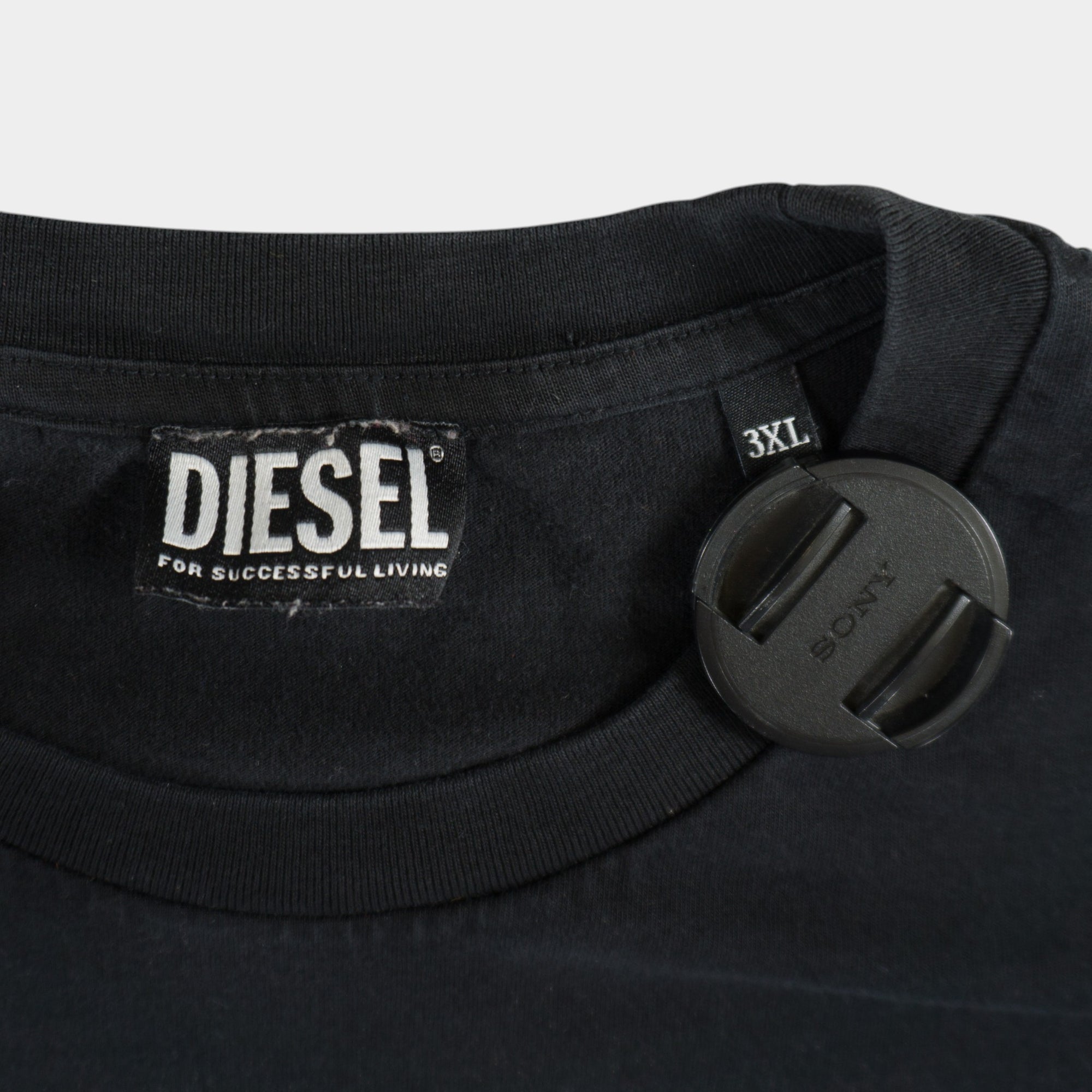 Diesel Черна Тениска с Графика