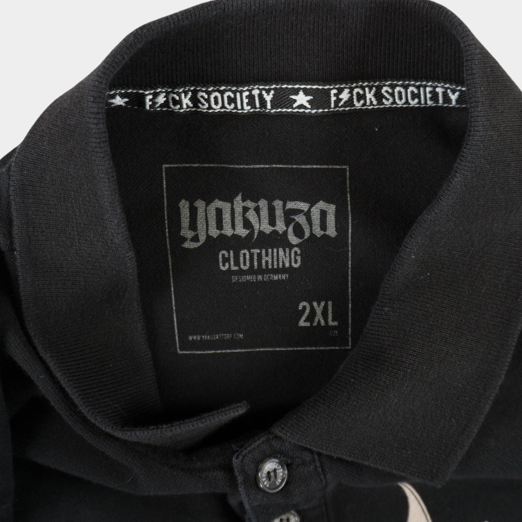 Yakuza Черна Тениска с Яка