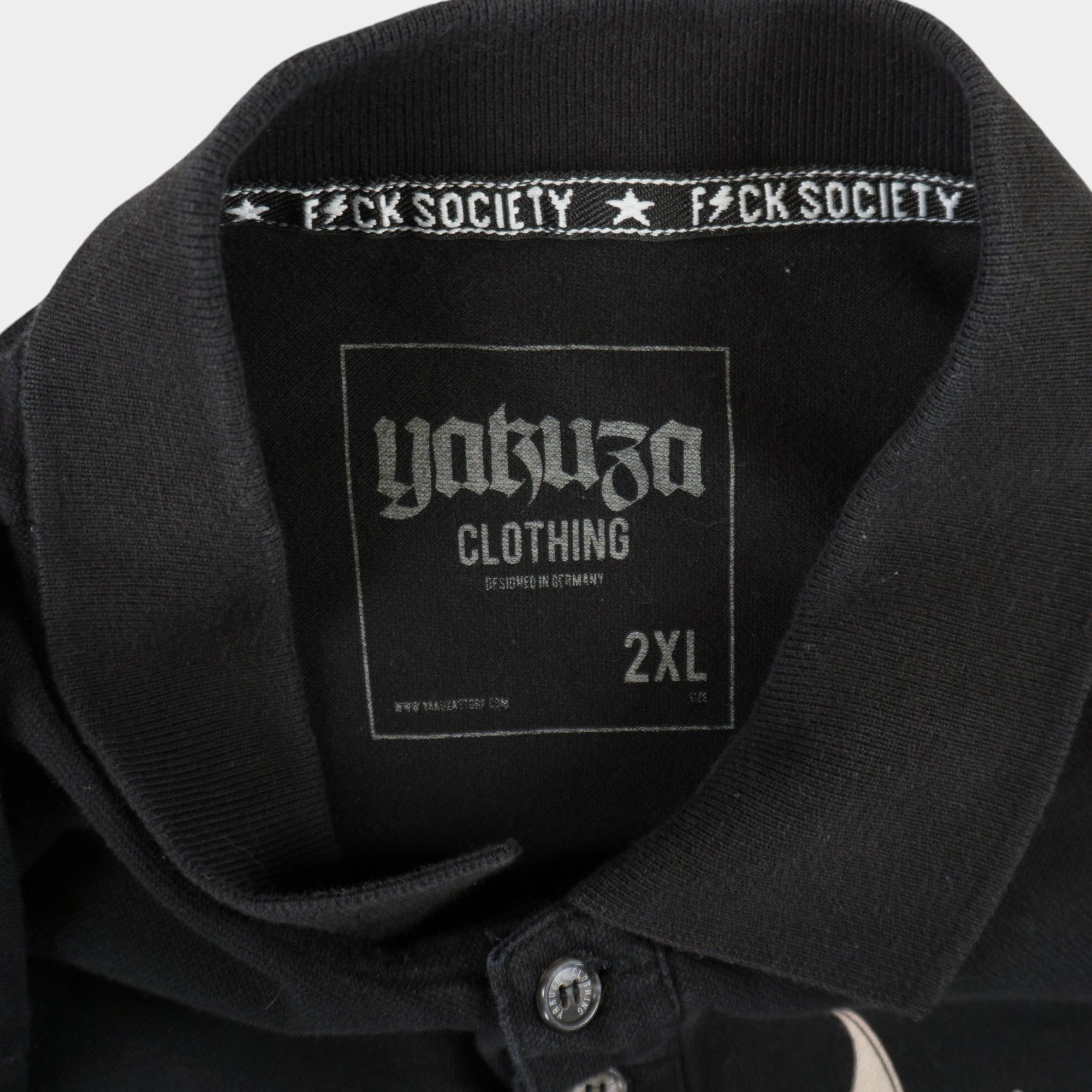 Yakuza Черна Тениска с Яка