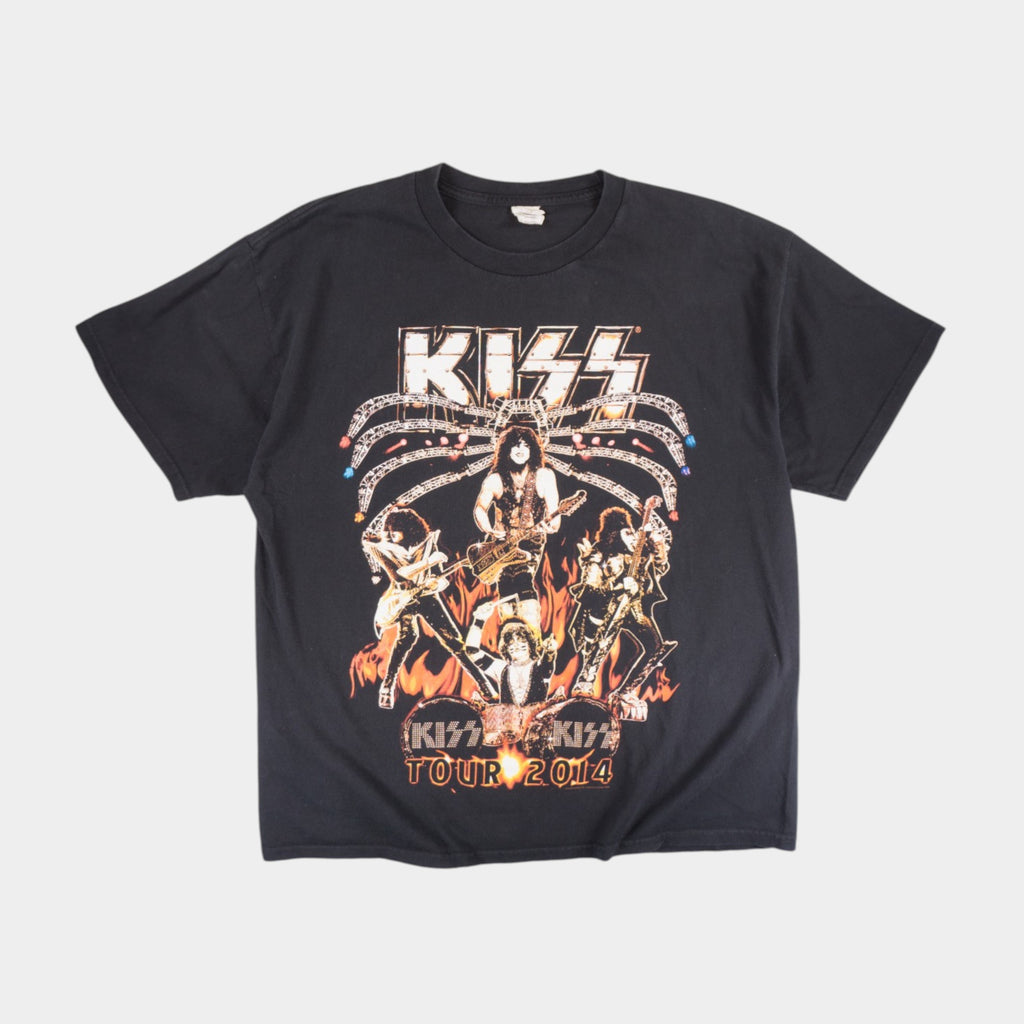 Kiss Черна Тениска с Графика