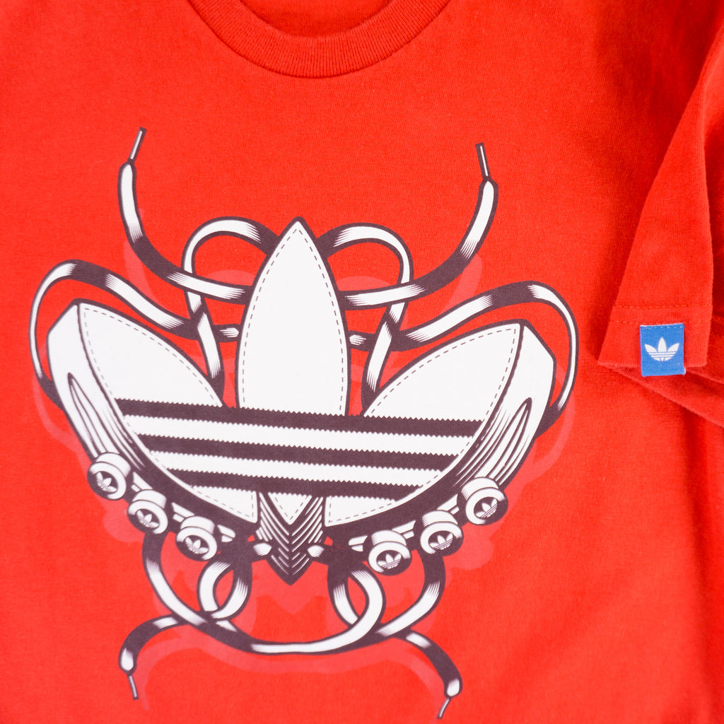 Adidas Originals Червена Тениска с Графика