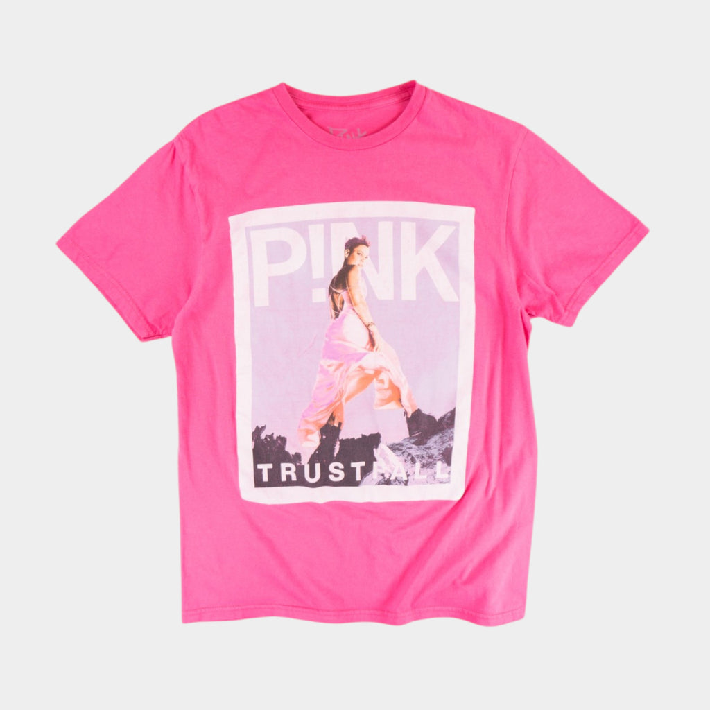 Pink Розова Тениска с Графика