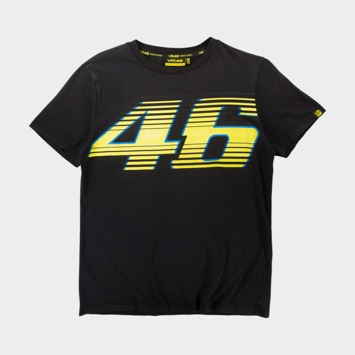 VR 46 Racing Черна Тениска с Графика
