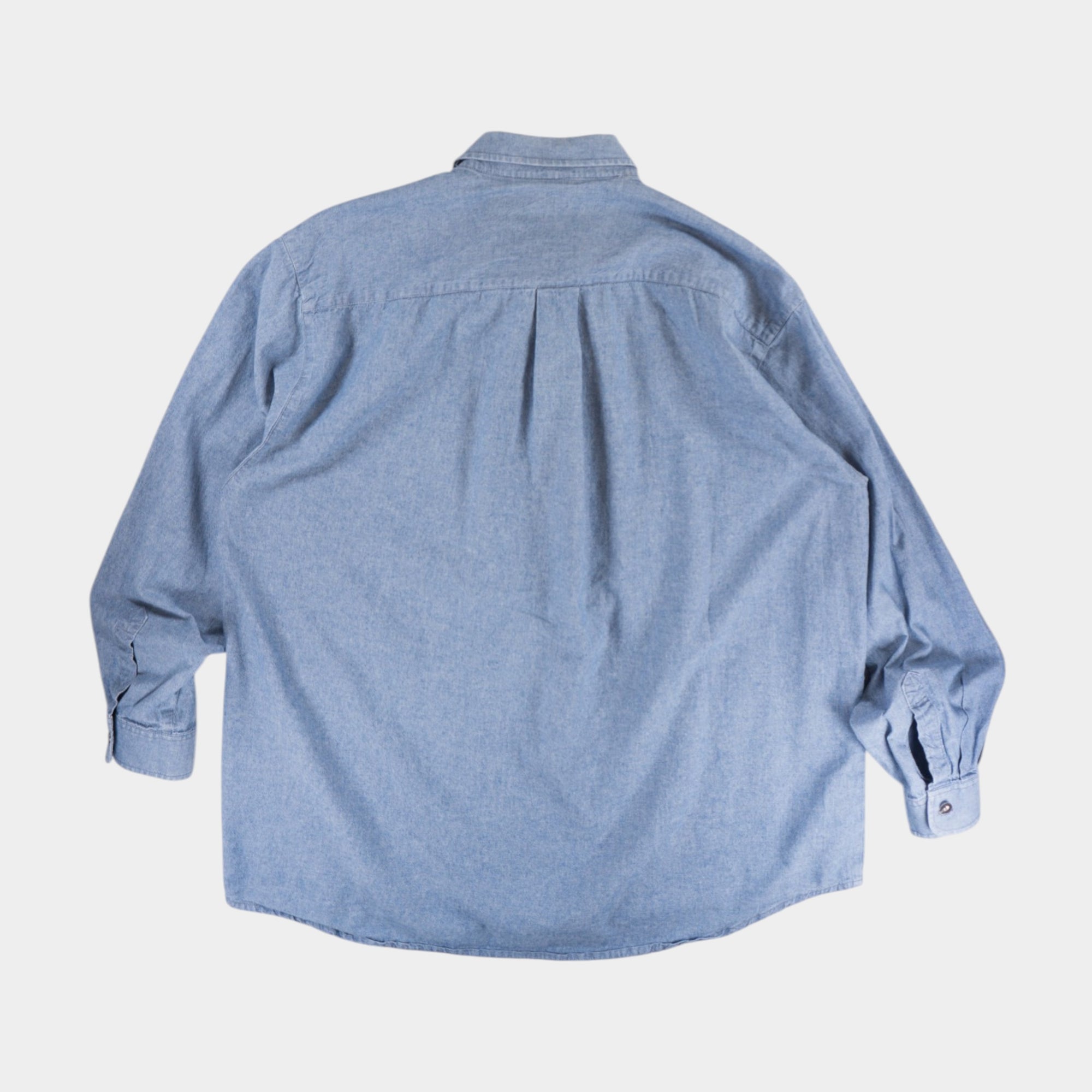 Birkhahn Винтидж Синя Дънкова Риза с Дълъг Ръкав